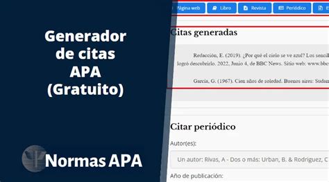 citar en apa ia|Generador gratuito de citas bibliográficas